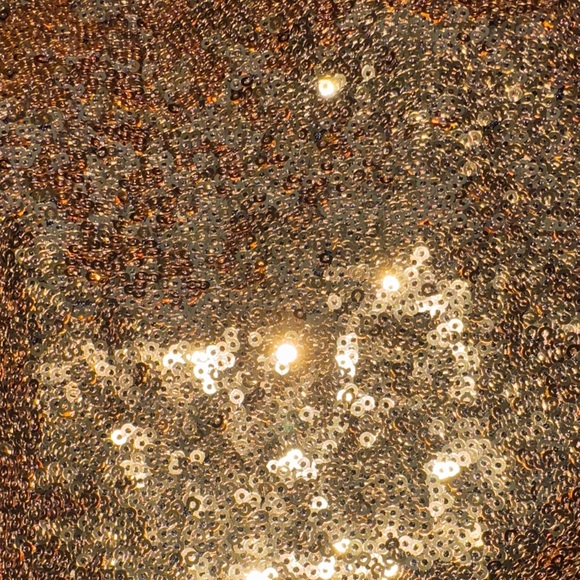 Disney Sparkling Gold Dress with Red Sequin Bow - Picture 12 of 12